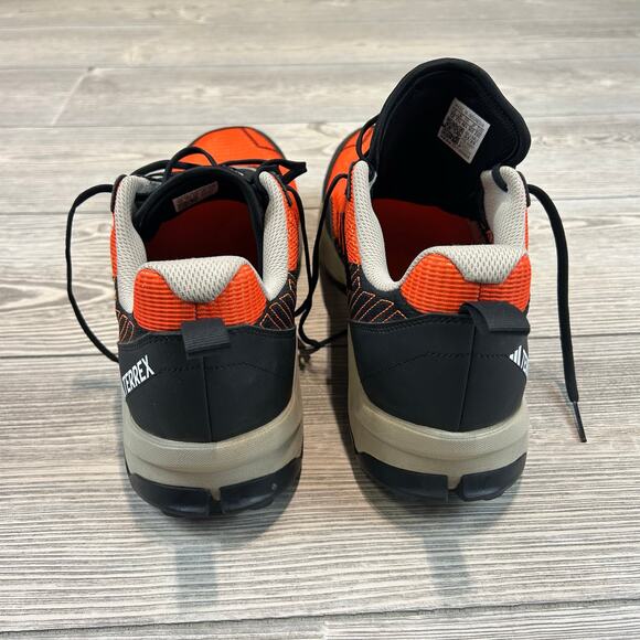 Adidas Terrex Men\'s Orange Black Trail Running Shoes EUC Size 12